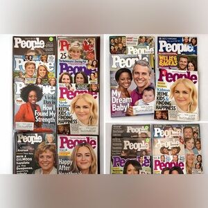 People Magazine Lot – Vintage & Modern Mix (1970s–2019) Celebrity Issues Bundle